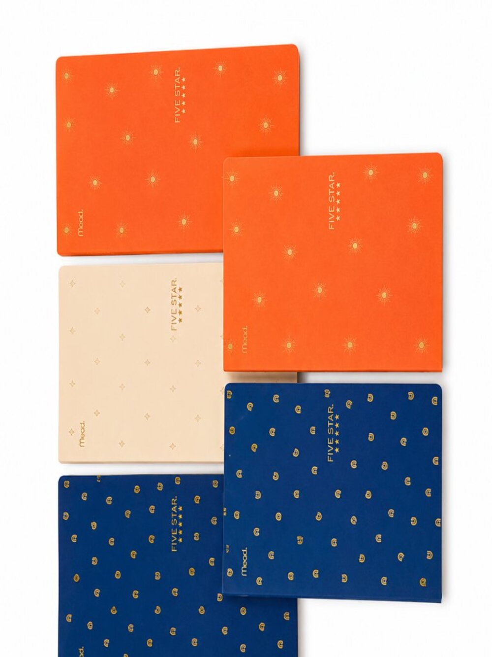 Mead Five Star Composition Books 5-Pack College Ruled 150 Sheets Mixed Colors